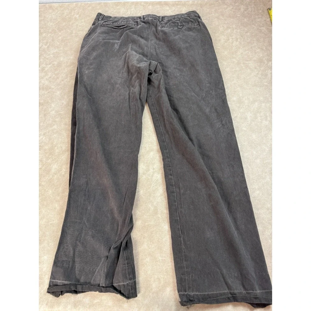 Banana Republic Mens Mid Rise Straight Leg‎ Pockets Grey Dress Chino Pants 38/32